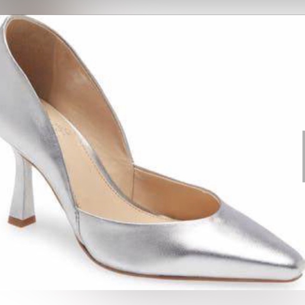 Vince Camuto Karala Pointed Toe Pp in New Steel (Silver) Sz 6.5